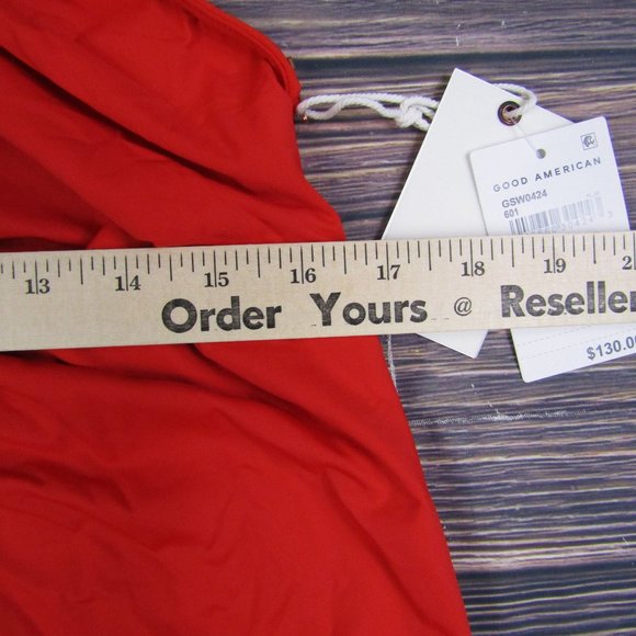 Good American NEW 4XL Size 7 Red Leilani One Piece Swimsuit Beach Summer Keyhole - Picture 6 of 11